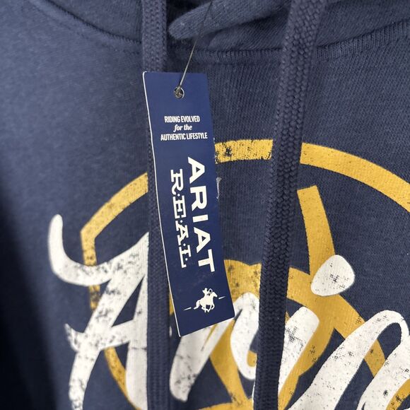 Ariat Sweater Womens Size XL Blue Casual Pullover Hoodie Sweatshirt NWT - Picture 2 of 6